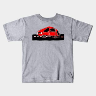 car childrens drawing pencil pixelart Kids T-Shirt